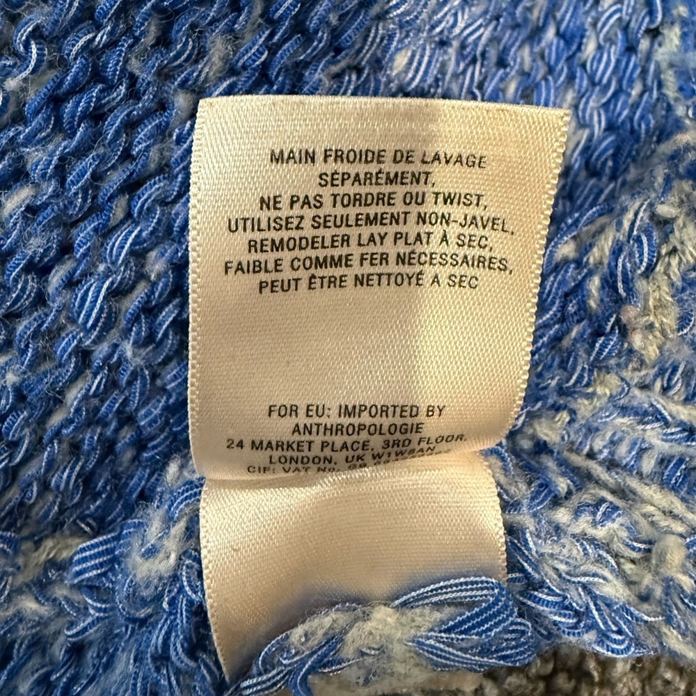 Moth Blue and White Women's Cardigan - Picture 4 of 5
